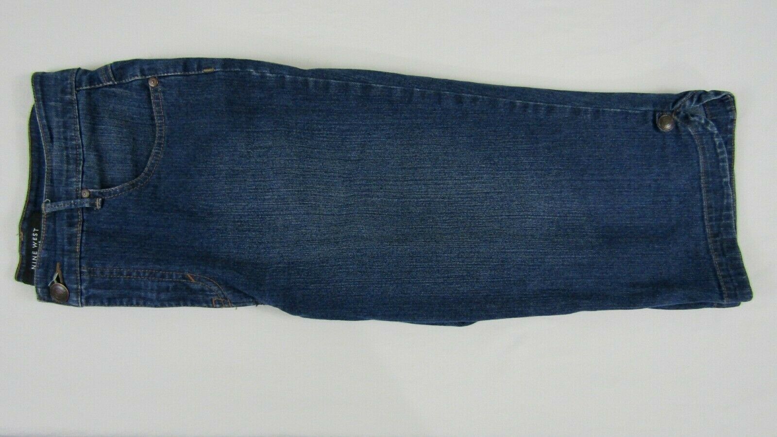 Nine West Jeans Cropped Capris High Rise Jeans Women 10 Blue