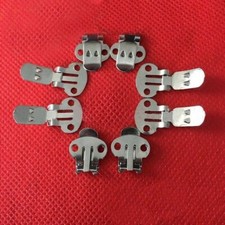 10 Pairs Blank Stainless Steel Brooch Shoe Clips Finddings Wedding Decor Craft