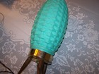 Vintage Mid Century Modern Atomic Aqua Weave Des. Beehive Elec. Lamp tripod legs — photo 7