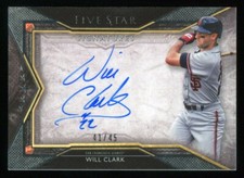 2018 Topps Five Star WILL CLARK Autograph FSS-WL Auto #'d /45 Giants