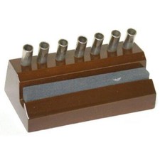 7 Slot Screwdriver Stand With Sharpening Stone Jewelers Jewelry Repair Tool