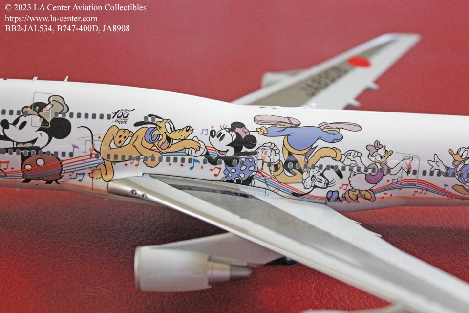 Blue Box Japan Airlines Boeing 747-400 Tokyo Disney Color Diecast