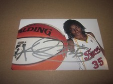 KASHA TERRY SIGNED AUTOGRAPHED INDIANA FEVER 4X6 PHOTO # 1 WNBA