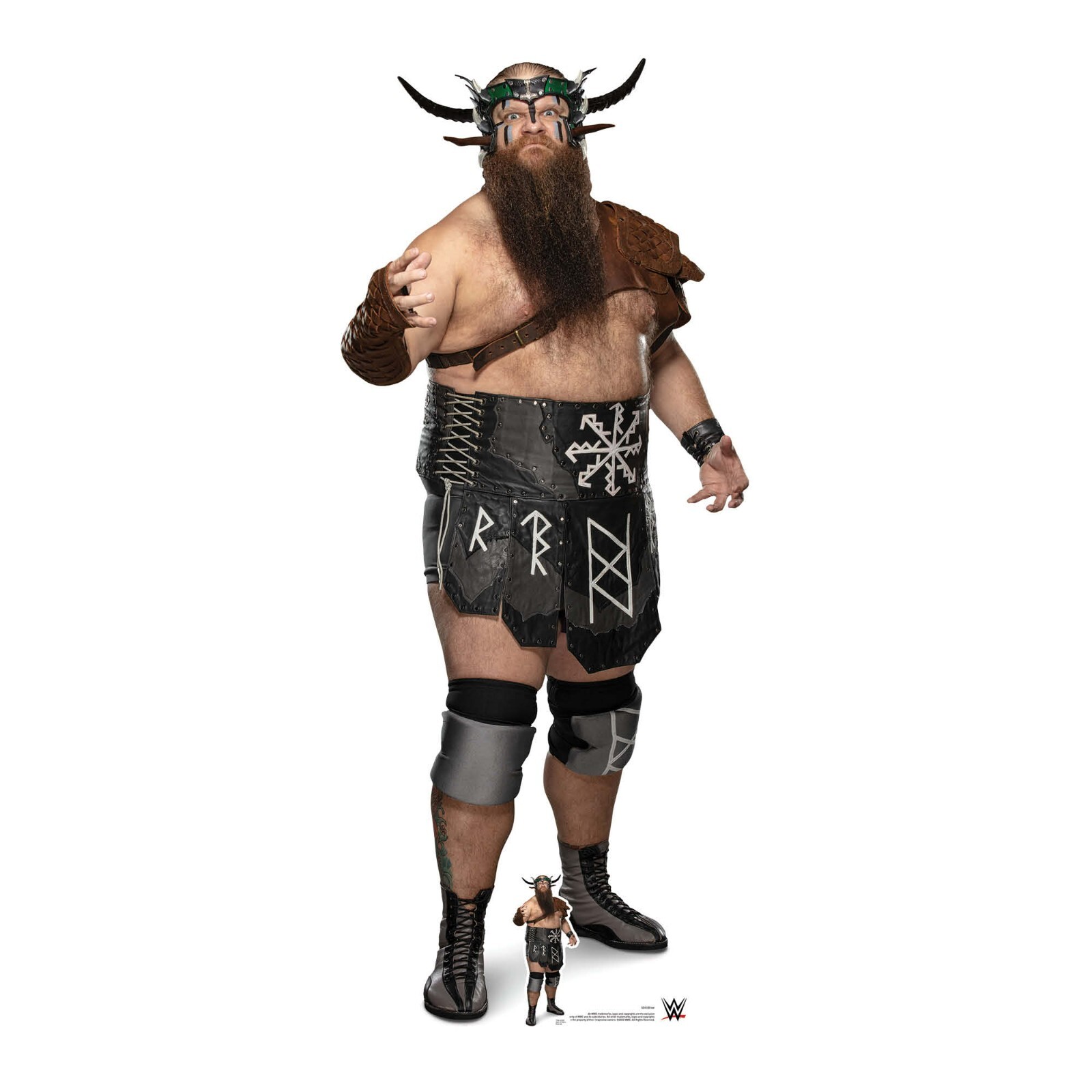 Ivar WWE Lifesize and FREE Mini Cardboard Cutout / Standee - Todd James Smith