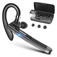 New Wireless Mic Bluetooth Noise Cancelling Headset Earpiece In ear Head set