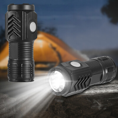 3LED Multi-function Mini Flashlight Flash Super Power Waterproof Outdoor Travel