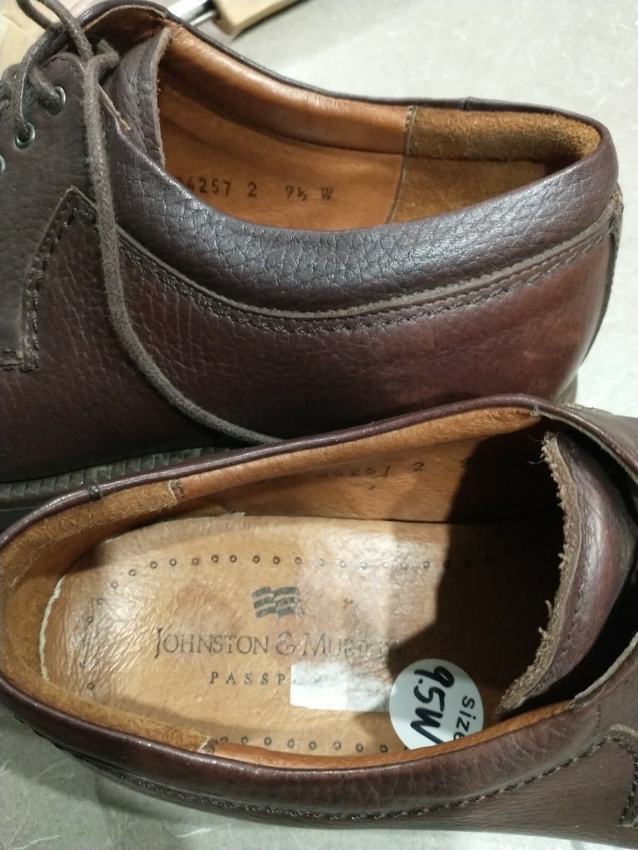 Johnston & Murphy Passport Men\'s Shoes 9.5 Brown Leather #04257 Comfort EUC Johnston & Murphy Passport Collection Melton Leather Cap-Toe  main image 3