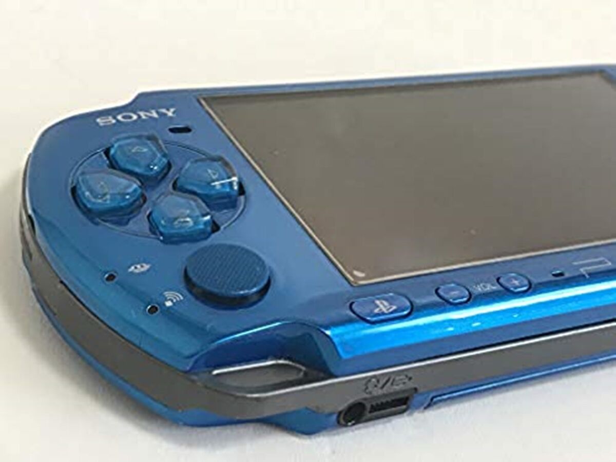 SONY PSP Playstation Portable Vibrant Blue PSP - 3000 VB Cable Console Set