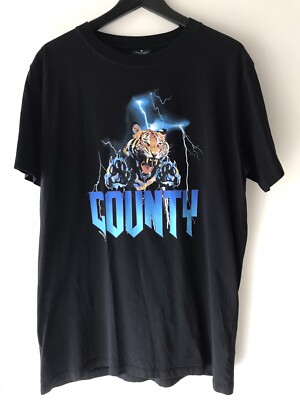 Marcelo Burlon County of Milan Black Tiger T Shirt