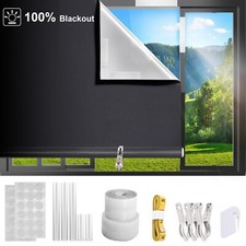Window Blackout Shades Roller Blinds Curtains for Bedroom Dorm Room Tavel Office