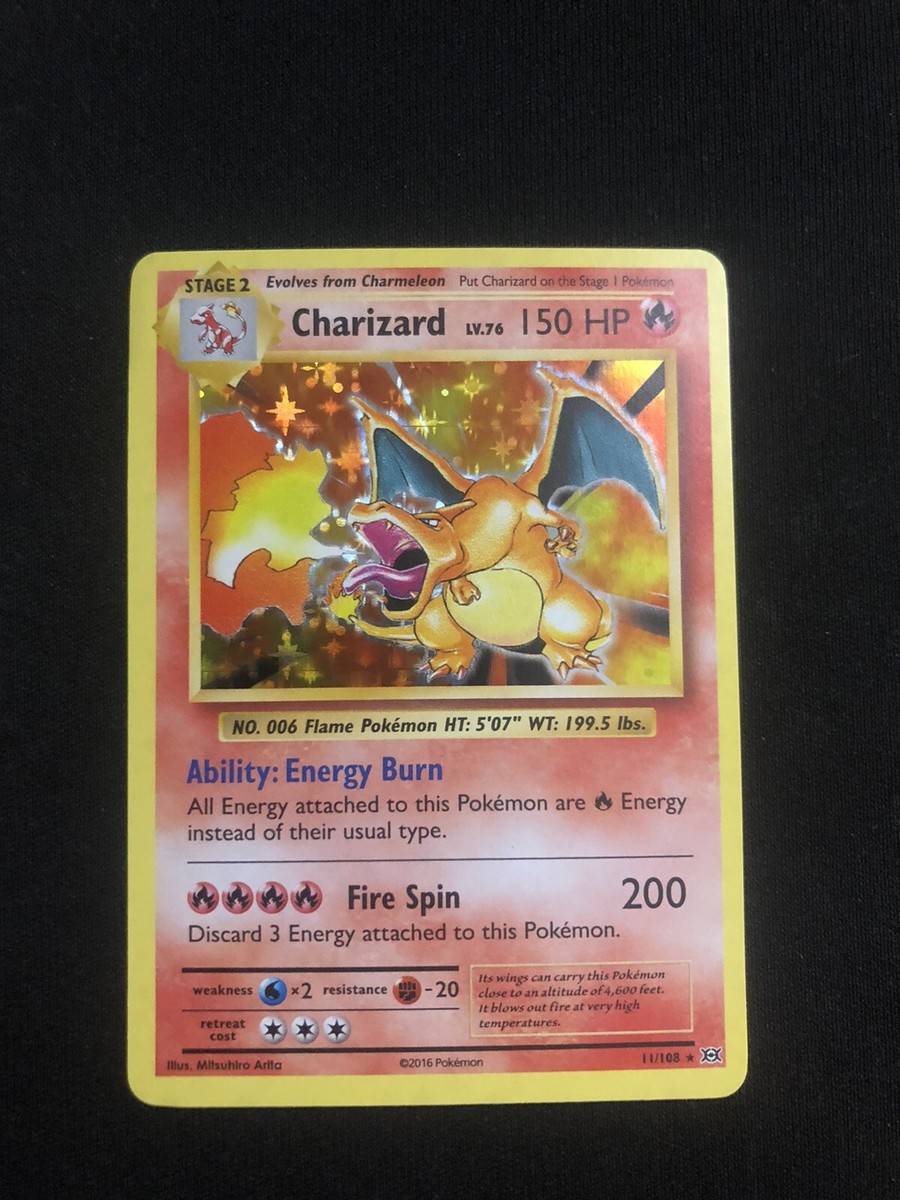 Pokemon Charizard XY Evolutions 2016 Holo Rare Card 11/108 | eBay