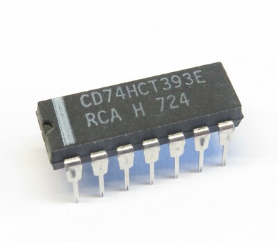 5 Stück CD74HCT393E dual 4-stage binary counter, RCA
