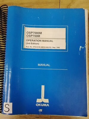 Okuma Operation Manual (3rd Edition) 3754-E-R2