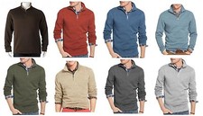 Arrow Big  Tall Men's Fleece 1/4-Zip Sweater FAUX SHERPA COLLAR New 90