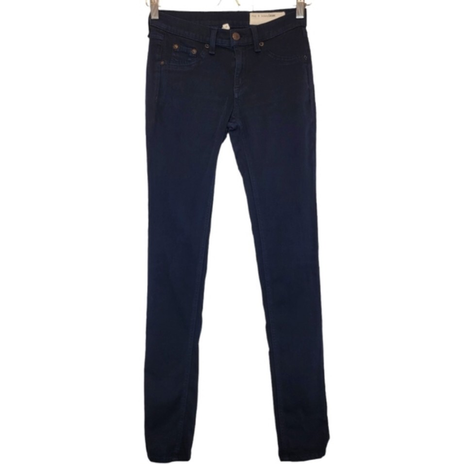 RAG BONE Legging Dark Blue Skinny Leg Jeans Mid Rise Faux