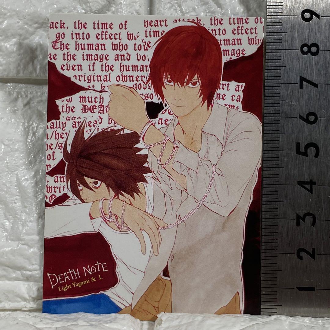 DEATH NOTE Light & L イラストカード Light Yagami L Death Note Card TCG No.16 KONAMI Tsugumi Ohba