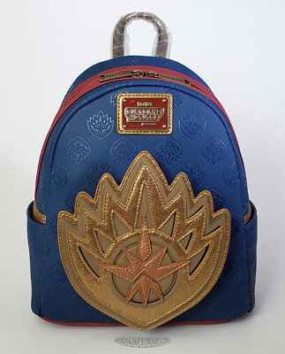 Loungefly Navy and Gold Guardians Mini Backpack Amazon.com: Loungefly Guardians of the Galaxy Vol. 3 Ravager  main image 4