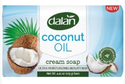 Lot de 6 savons solides pains DALAN 6 x 125g huile de noix de coco hydratant