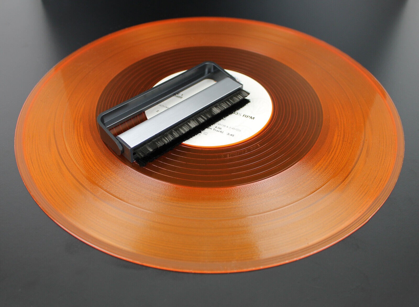 McDAISON SPAZZOLA ANTISTATICA per pulizia dischi vinile LP SETOLE fibra CARBONIO foto 5