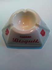 Cendrier publicitaire Cognac Bisquit vintage advertising ashtray