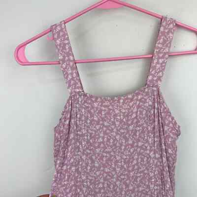 skylar and madison pink dress Skylar + Madison Pink Floral Front Slit Mini Dress Womens Size: S