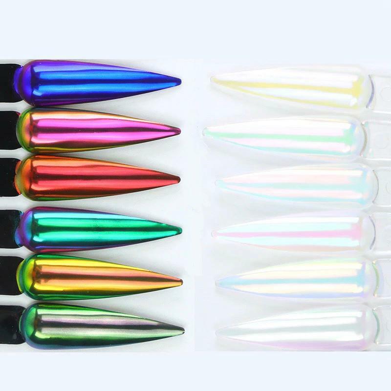 0.2 G/barattolo Aurora Chrome Unicorn Pigmento Per Unghie - Foto 8