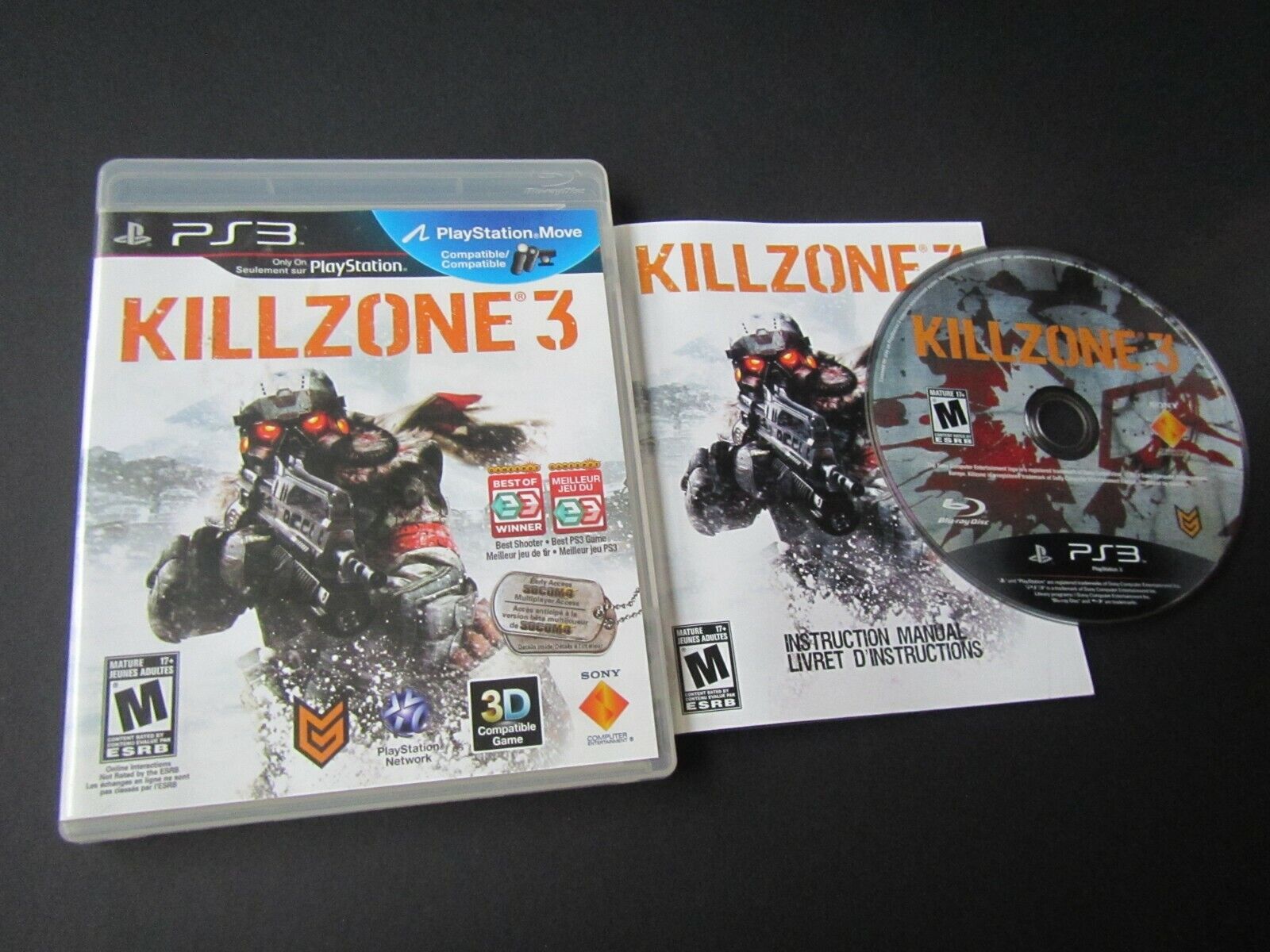 Ps3 - Killzone 3 Sony PlayStation 3 Complete #111 – vandalsgaming