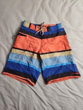 Patagonia Wavefarer Board Shorts Mens Size 28 Colorful Striped Outdoor 86556 NEW