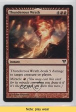 Thunderous Wrath Magic: Avacyn Restored #160 READ gl9