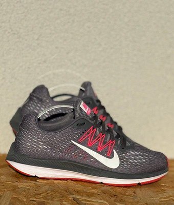 Nike Zoom Winflo 5 Damen UK 3,5 US 6 Grau Laufschuhe Sneaker AA7414-011