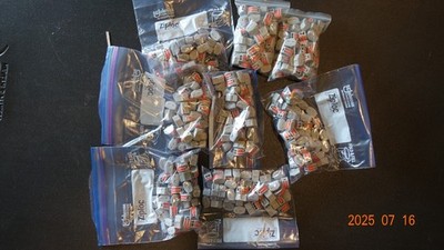 Qty 400 8 x 50-pcs WAGO 222-412 COMPACT Splicing Connectors 2 pole Lever Nuts