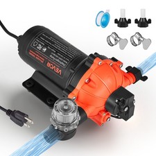 VEVOR Water Pressure Pump 110V AC 5 GPM 5-Chamber Electric Diaphragm Pump 60 PSI
