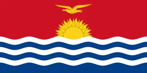 Kiribati Flag Self Adhesive Vinyl Sticker