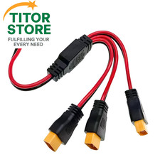 XT60 Y Splitter Cable 12AWG 1 Female to 3 Male Parallel Connector...
