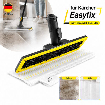 Bodendüse Wischkopf Mikrofaser Kunststoff für Kärcher EasyFix SC1 SC2 SC3 SC5