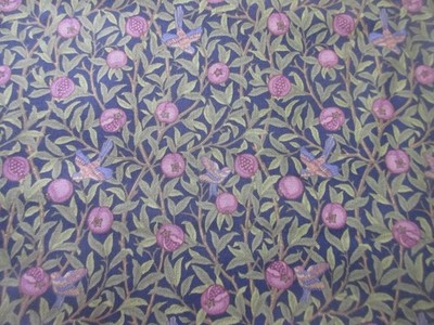 5 YARDS Rose & Hubble William Morris Cotton Quilt Fabric BIRD & POMEGRANITE
