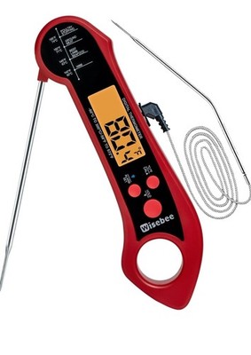 Wisebee 2-in-1 Meat Thermometer, Digital Instant Read Food Kitchen Thermometer