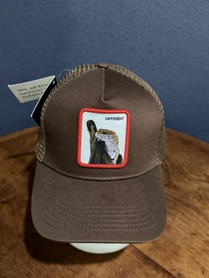 Alexander Frog Patch Trucker Hat Mesh Back Adjustable One Size Brown