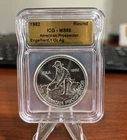 1982 American Prospector Engelhard 1 Oz Ag. ICG MS66