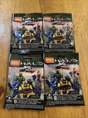 Lot of 4 Mega Construx Halo Infinite Series 2 Blind Bags New & Sealed CNC84