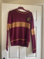 Primark Harry Potter Gryffindor Burgundy Quidditch Jumper Womens Size L