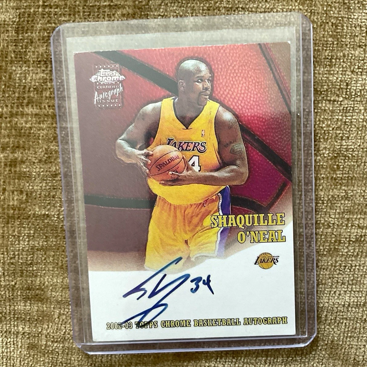 Shaquille O'Neal Basketball Autographed Sports Trading Cards for