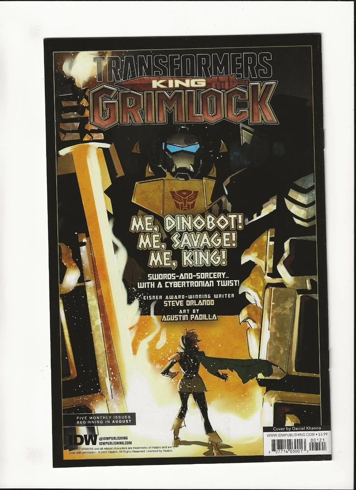 Transformers Shattered Glass #1 Dan Khanna Cover B High Grade IDW 2021 - Image 2 of 2