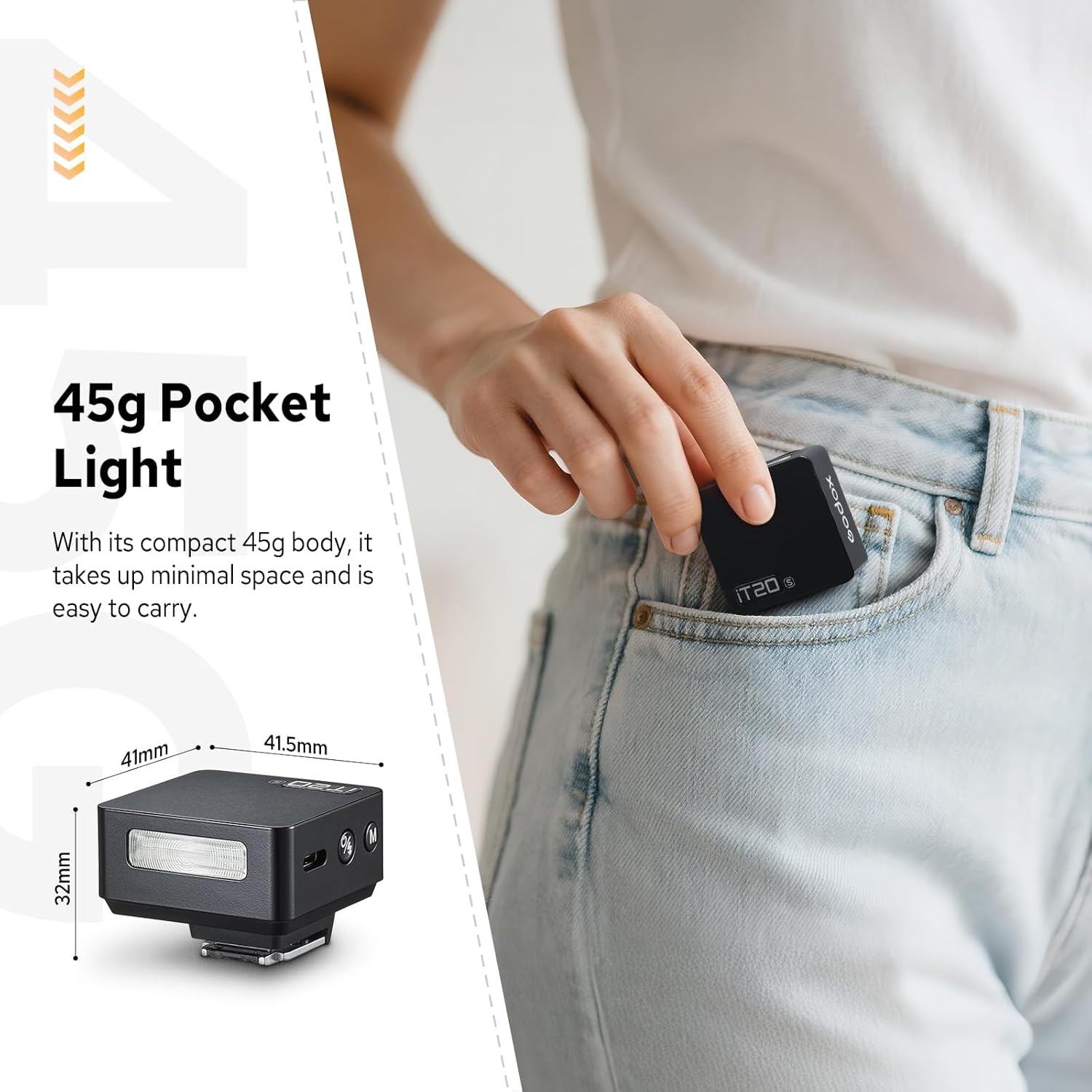 Flash mini TTL Godox iT20-S à recyclage rapide 1.5s - 4