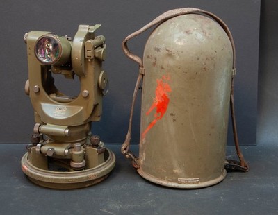 Wild Heerbrugg Theodolite & Case Switzerland No. 42243 Odd Variant