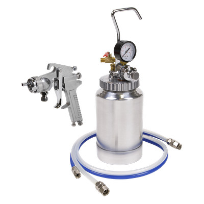 #ad #ad Sealey Pressure Pot System With Spray Gun and Hoses 1.8mm Set Up SSG1P GBP 144.06