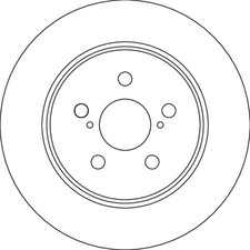 2x TRW Bremsscheiben Hinten für TOYOTA YARIS (P21, PA1, PH1) 274mm DF6828