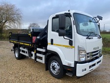 ISUZU F13.5 - 240 TIPPER WITH HIAB CRANE £ 127450 PLUS VAT FERNDOWN 01202 877345