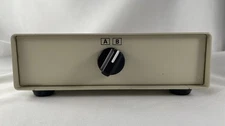 Vintage Manual VGA 2 Way Data Transfer Switch Box Rotary Knob