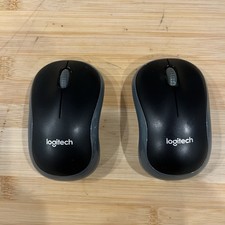 Logitech M185 Wireless Mouse Gray - SET OF 2 - Very Good Conition with Dongles 